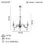 Opviq Castro - 52-03 Candelabro de Metal Color Antigüedad